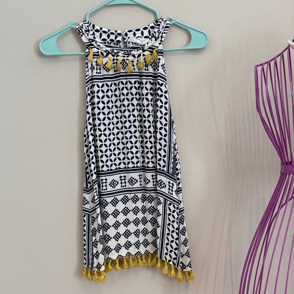 THML Boho Tank Top with Fringe